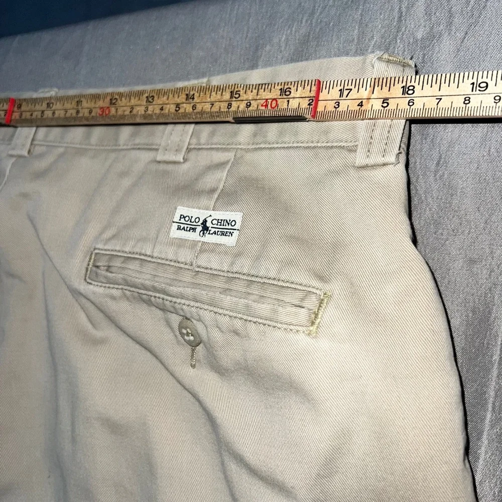 Polo Ralph Lauren Philip Pant Mens 36x34 Khaki Chino Cotton Straight Leg Beige